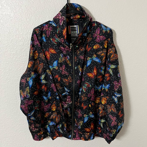 90’s evr silk butterly jacket *rare* - Picture 1 of 2